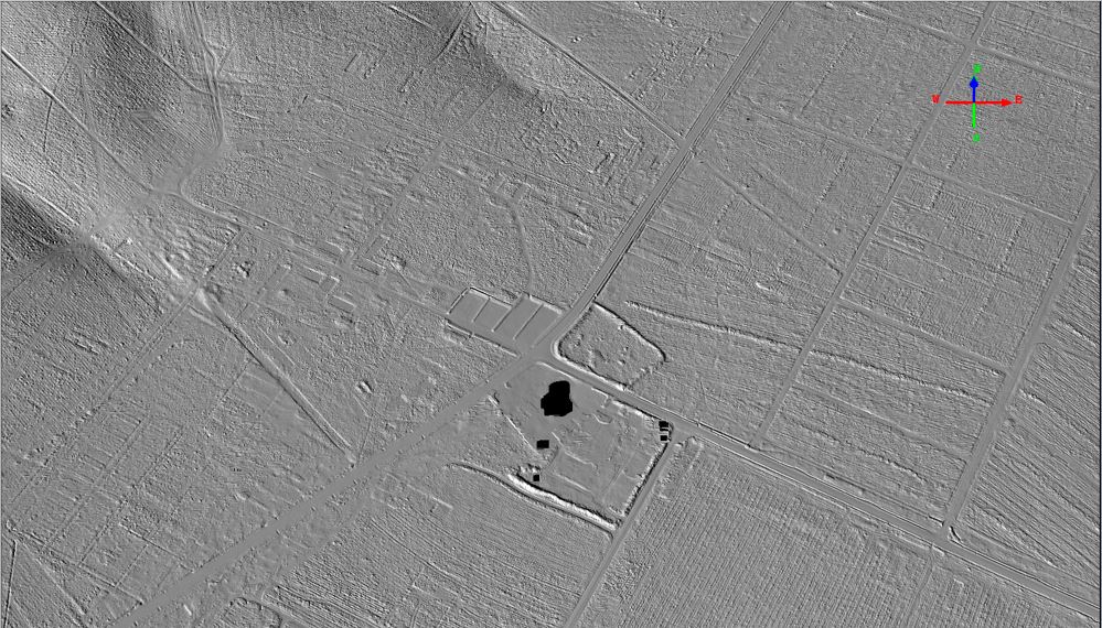 Lidar image of Brindley Camp area